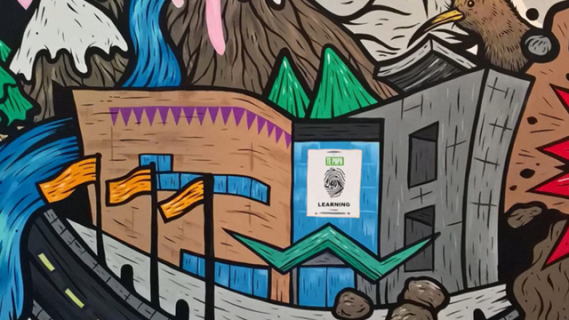 Cartoon picture of Museum of New Zealand Te Papa Tongarewa