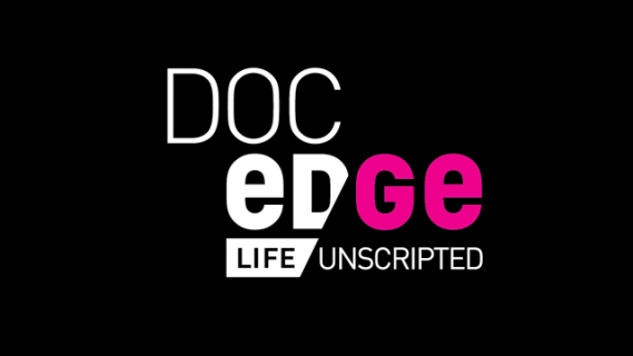 Doc Edge logo in white and pink text on a black background